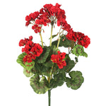 Vickerman FA174602-4 20" Artificial Red Geranium Bush, 4 per Pack