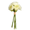 Vickerman FA186611 9" Artificial Mini White Ranunculus Spray, Set of 3