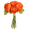 Vickerman FA186618 9" Artificial Mini Orange Ranunculus Spray, Set of 3