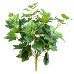 Vickerman FA189101 17" Artificial Green Ivy Real Touch Bush, Set of 3