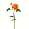 Vickerman FA190718 24" Artificial Orange Dahlia Stem, Set of 3