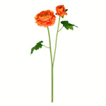 Vickerman FA191218 19" Artificial Orange Ranunculus Stem, 6 per Bag