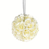 Vickerman FA191511 8`` Artificial White Rose Ball