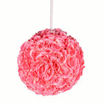 Vickerman FA191679 12" Artificial Pink Rose Ball