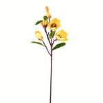 Vickerman FA191708 28" Artificial Yellow Magnolia Stem, Set of 3