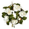 Vickerman FA194401 22" Artificial White Magnolia Wreath