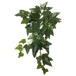 Vickerman FB170501-3 18" Artificial Green English Ivy Hanging Bush, Set of 3