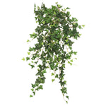 Vickerman FB170801 26" Artificial Green Mini Ivy Hanging Bush