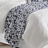 HiEnd Accents Kavali Navy & White Floral Jaquard Duvet
