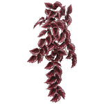 Vickerman FB171301 38" Artificial Red Begonia Hanging Bush