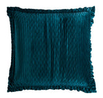 HiEnd Accents Loretta Teal Velvet Euro Sham