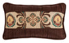 Loretta Medallion Decorative Lumbar Pillow W/ Batiste Ruching
