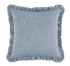 HiEnd Accents Chambray Euro Sham with Ruffle Design