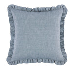 HiEnd Accents Chambray Euro Sham with Ruffle Design