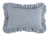 HiEnd Accents Chambray Ruffled Pillow