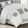 HiEnd Accents Madison Linen Duvet, Super Gray