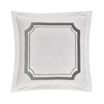 HiEnd Accents Linen Euro with Velvet Embroidery