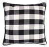 HiEnd Accents Black Buffalo Check Euro Sham