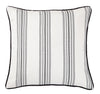 HiEnd Accents Blackberry Euro Sham with Piping Black