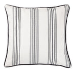 HiEnd Accents Blackberry Euro Sham with Piping Black