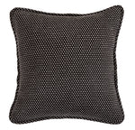 HiEnd Accents Polka Dot Pillow reversed to solid black