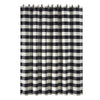 HiEnd Accents Camille Black Buffalo Check Shower Curtain