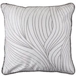 HiEnd Accents Zebra applique and wave embroidery Pillow