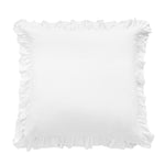 HiEnd Accents Washed Linen Ruffled Sham, White
