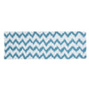 HiEnd Accents Catalina Bed Scarf, Aqua and White