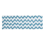 HiEnd Accents Catalina Bed Scarf, Aqua and White