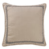 HiEnd Accents Linen Euro Sham with Greek Key Trim