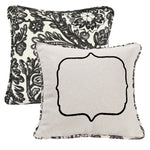 HiEnd Accents Matelasse Pillow with Embroidery Detail
