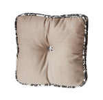 HiEnd Accents Buttoned Boxed Pillow with Toile Piping Detail