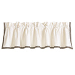 HiEnd Accents Matelasse valance with greek key trim