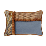 HiEnd Accents Pieced Pillow with Ruffle Detail