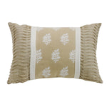 HiEnd Accents Oblong Pillow with Rouching Ends