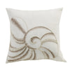 HiEnd Accents Seashell Embroidery Pillow