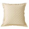 HiEnd Accents Diamond Pattern Linen Quilted Euro Sham