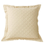 HiEnd Accents Diamond Pattern Linen Quilted Euro Sham