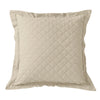 HiEnd Accents Linen Quilt Euro Sham Light Tan