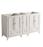 Fresca Oxford 60`` Traditional Double Sink Bathroom Cabinets