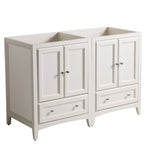 Fresca Oxford 48`` Traditional Double Sink Bathroom Cabinets