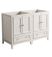 Fresca Oxford 48`` Traditional Double Sink Bathroom Cabinets