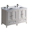 Fresca Oxford Traditional Double Sink Bathroom Cabinets w/ Top & Sinks