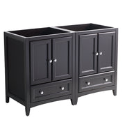 Fresca Oxford 48`` Traditional Double Sink Bathroom Cabinets