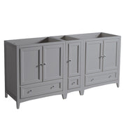 Fresca Oxford 71`` Traditional Double Sink Bathroom Cabinets