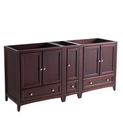 Fresca Oxford 71`` Traditional Double Sink Bathroom Cabinets