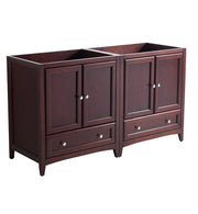 Fresca Oxford 59`` Traditional Double Sink Bathroom Cabinets