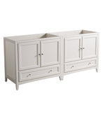 Fresca Oxford 71`` Traditional Double Sink Bathroom Cabinets