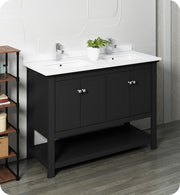 Fresca Manchester Traditional Double Sink Bathroom Cabinet w/ Top & Sinks